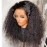 Soft Natural Black Preplucked Glueless 180Density 26“Long Curly Deep Lace Front Wig For Black Women With BabyHair Daily